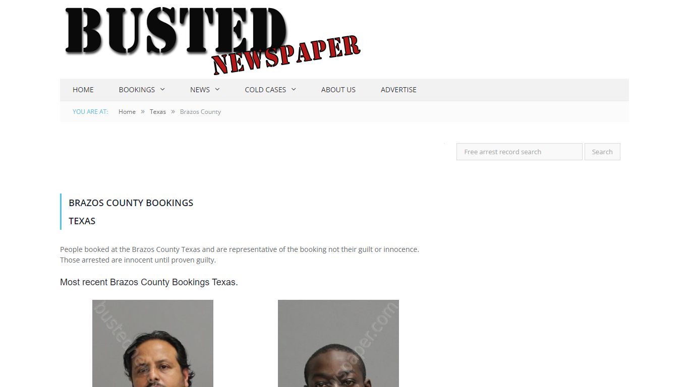 Brazos County, TX Mugshots - BUSTEDNEWSPAPER.COM