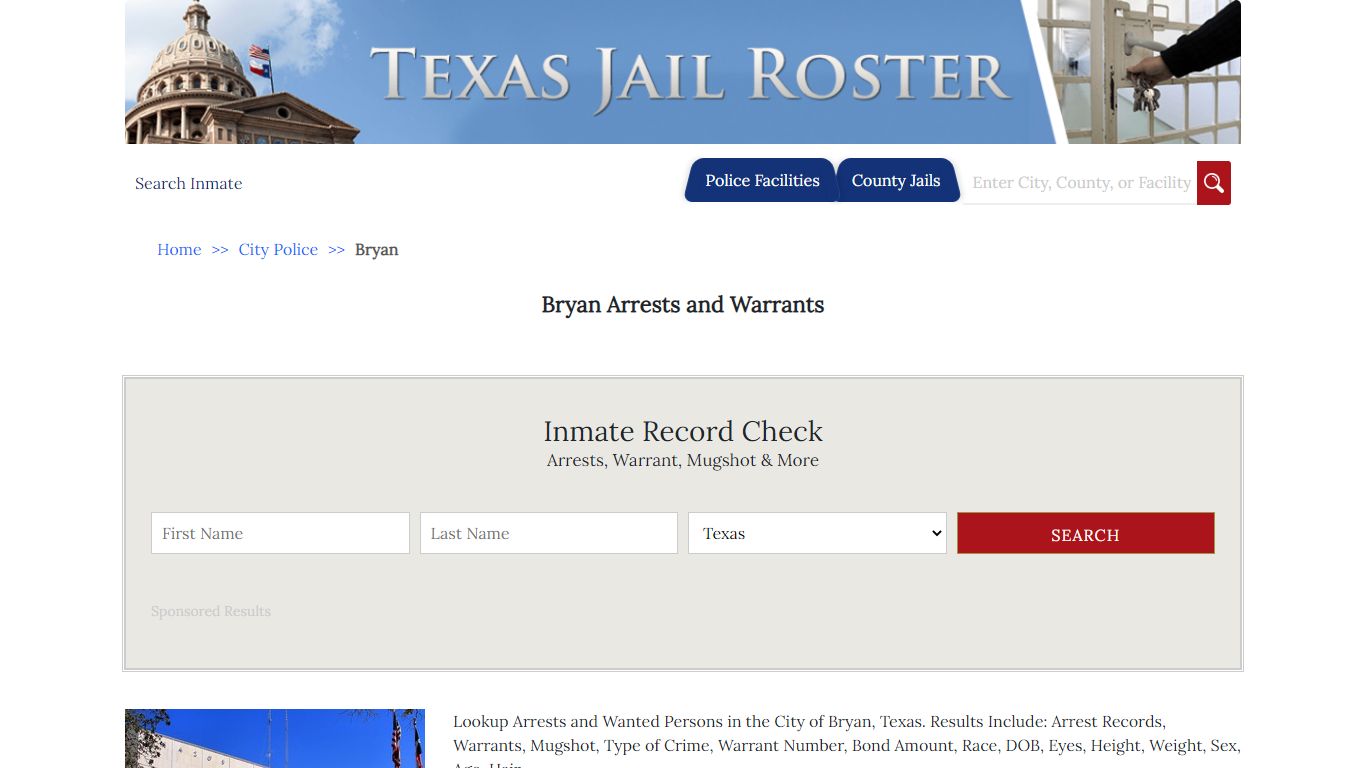 Bryan Arrests and Warrants | Jail Roster Search